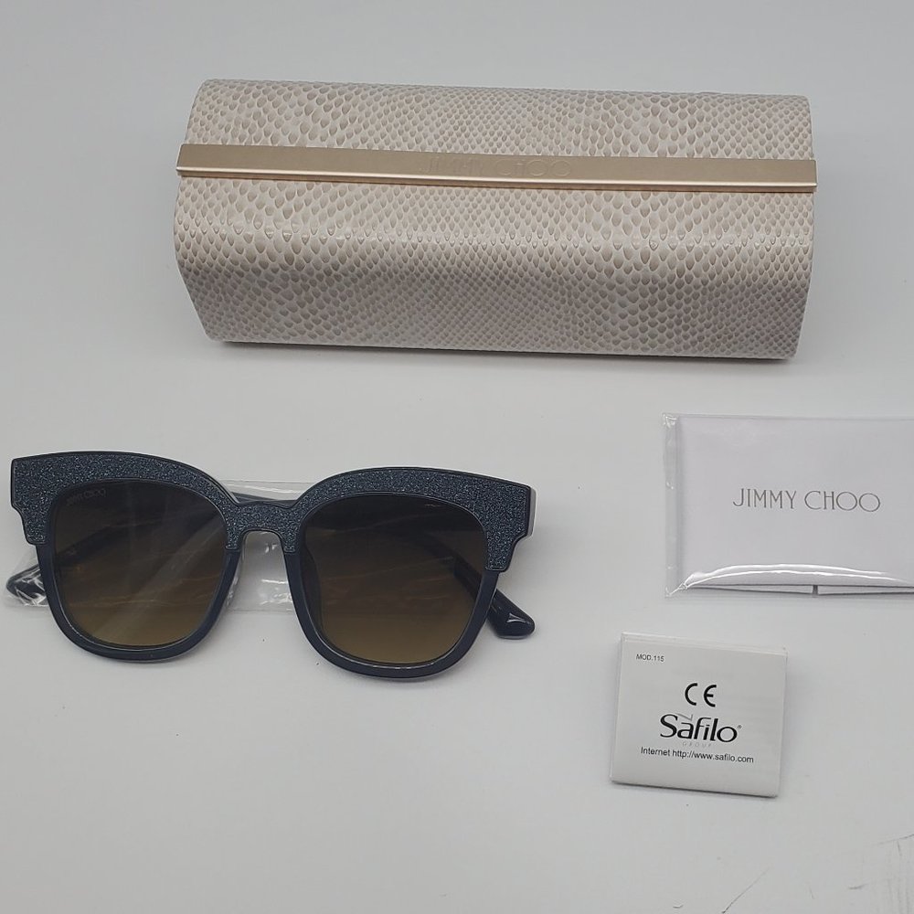 Jimmy Choo Mayela 50mm Glitter Square 018v-Vf